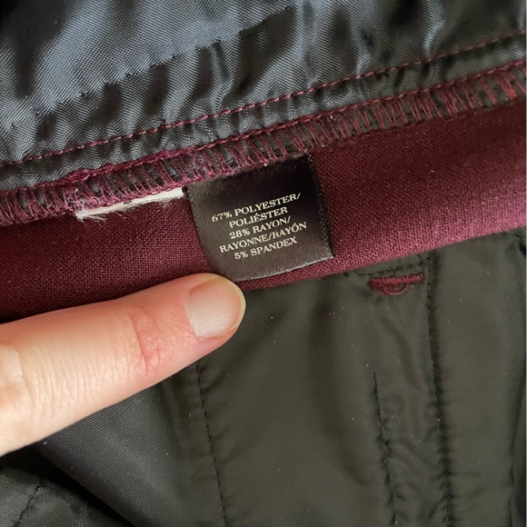 Ann Taylor Burgundy Trousers - Picture 5 of 8